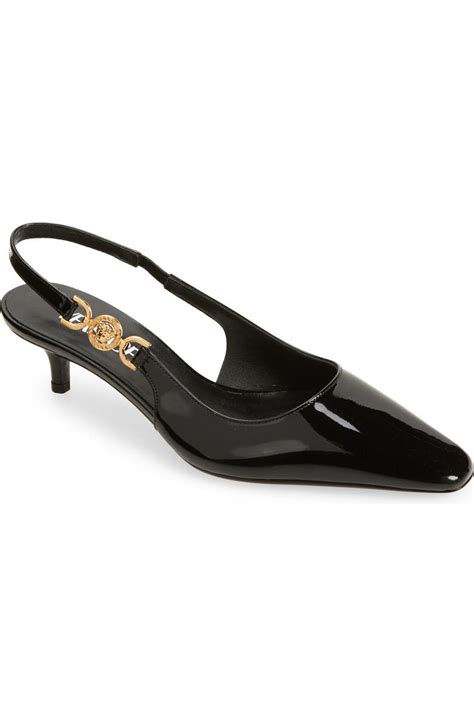 Versace Medusa '95 Kitten Heel Slingback Pump 